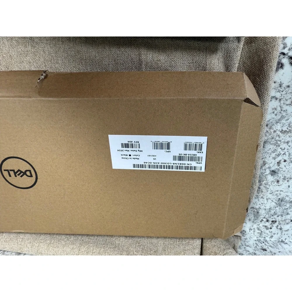 Dell KB216 Wired Multimedia Keyboard Black Chiclet Keys USB New Open Box